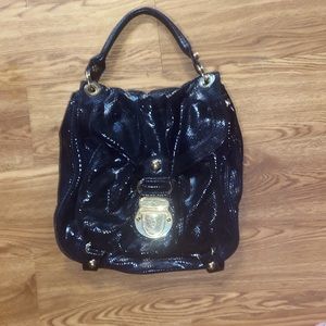 Hype black snakeskin hobo shoulder purse barely used